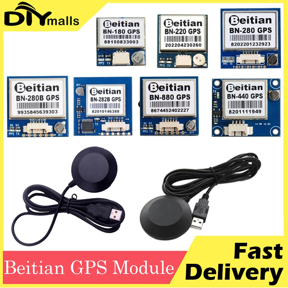Beitian GPS Module M8 Chip BN-180 BN-220 BN-280 BN-880 BN-440 BN-282B BN-280B GLONASS with Antenna for Pixhawk Flight Controller