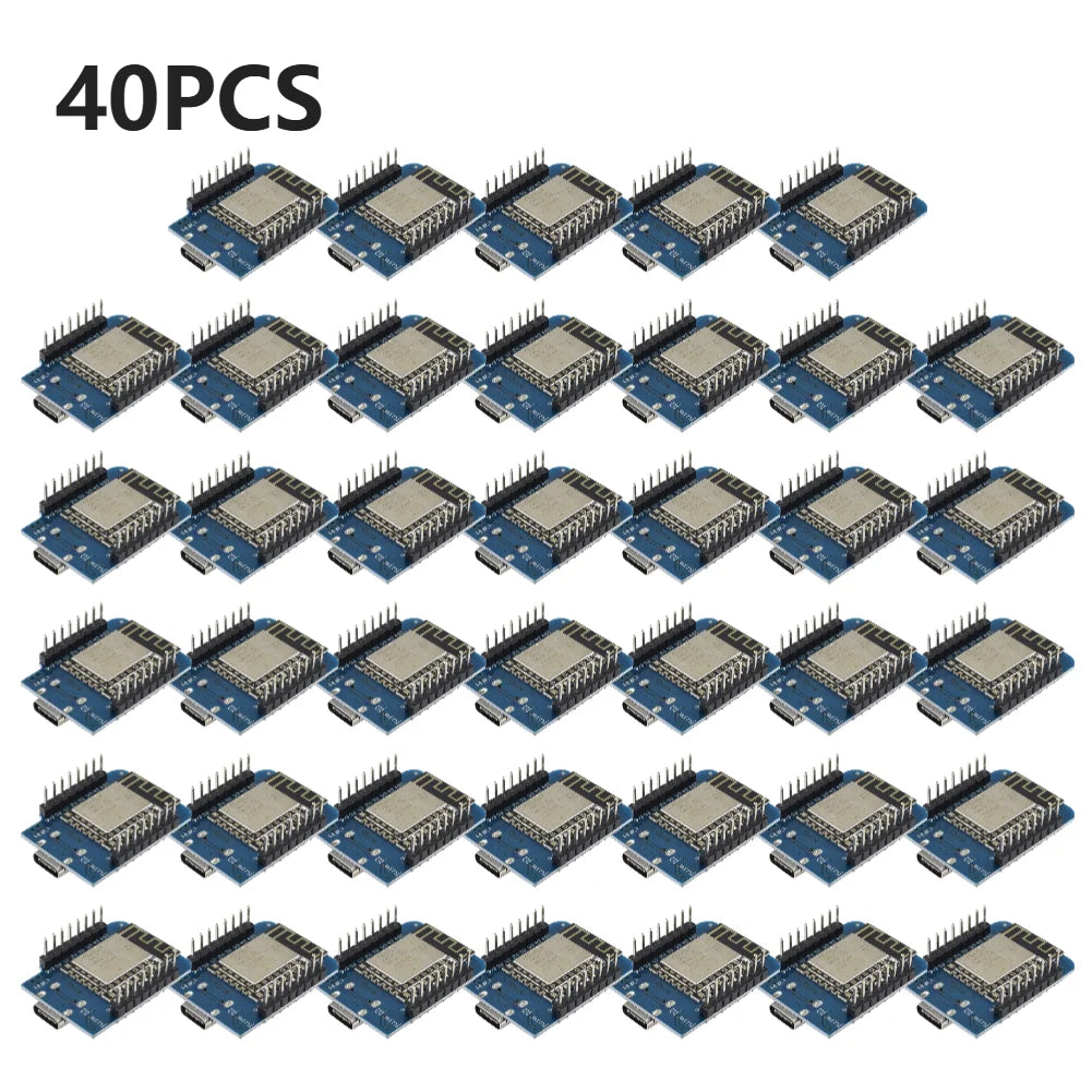 50/20/10/1PCS ESP-12F ESP8266 D1 Mini WIFI Development Board NodeMCU Lua IOT Wifi Welded Boards Type-C Interface Soldered Module