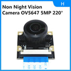 Raspberry Pi 4 Camera 5MP 1080P Night Vision Fisheye IR-CUT Camera Infrared Light OV5647 Webcam for Raspberry Pi 4B 3B+ 3B Zero