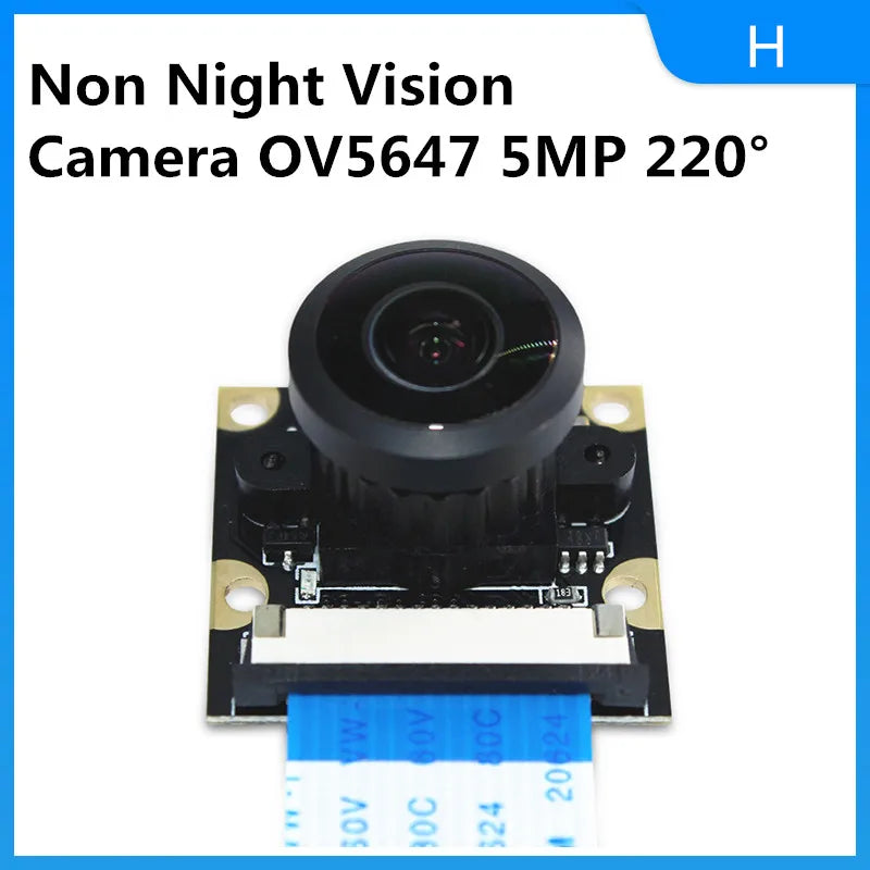 Raspberry Pi 4 Camera 5MP 1080P Night Vision Fisheye IR-CUT Camera Infrared Light OV5647 Webcam for Raspberry Pi 4B 3B+ 3B Zero