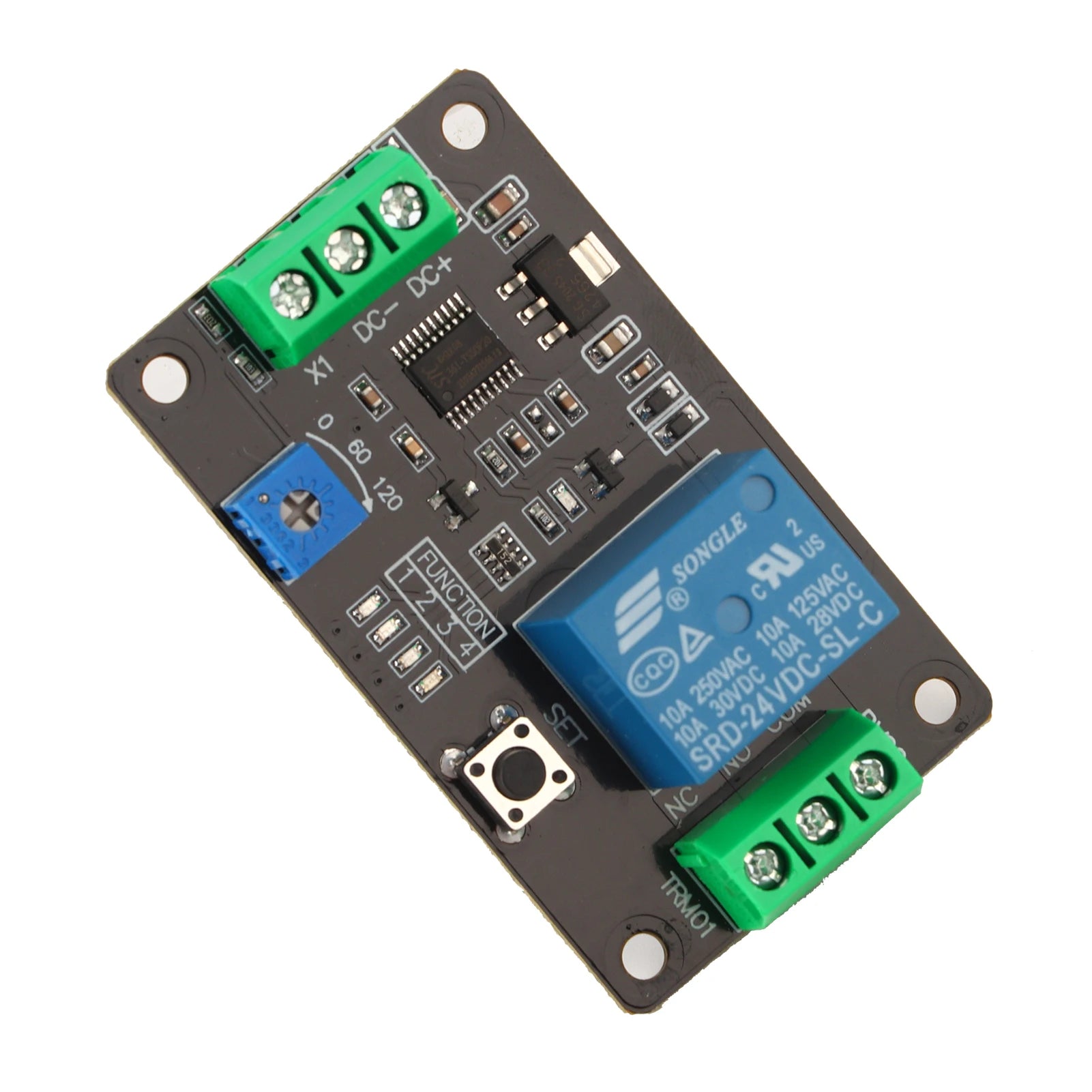 Delay Timer Relay Self locking Delay On Off Time Switch Super 555 Timer DC 5V/12V/24V