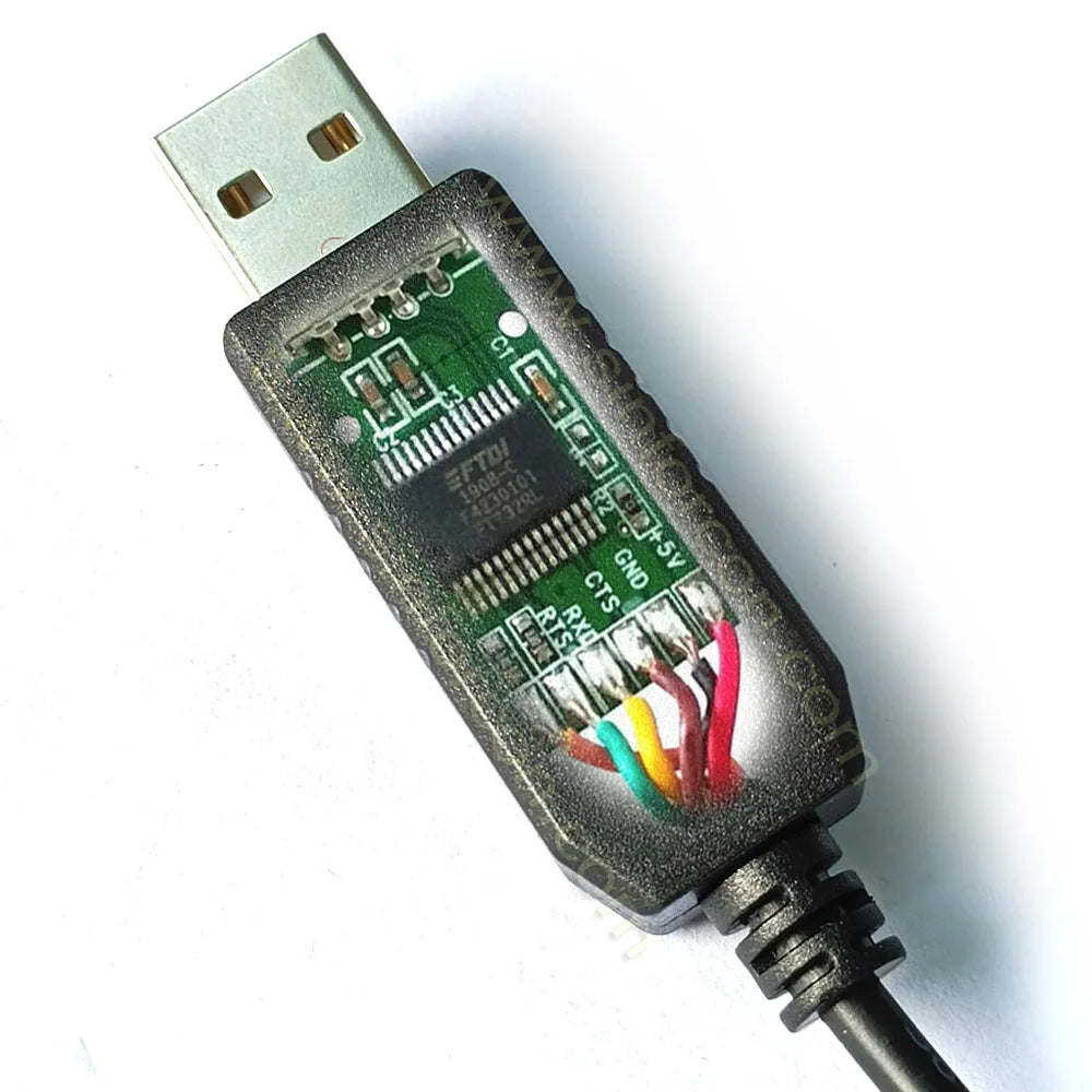 TTL-232R-3V3/5V Download Cable FTDI USB UART TTL 6 Way 0.1" Pin Header Debug Cable 1329311 BBB Beagle Bone Flash Cable
