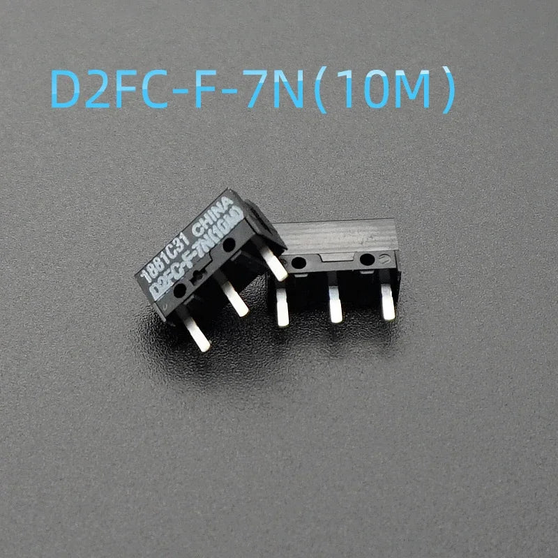 2pcs Original Mouse Micro Switch D2FC-F-7N 10M 20M OF For Logitech G502 D2FC-F-K 50m 60MN D2F-F D2F-01FL D2F-01F-T D2F-F-3-7