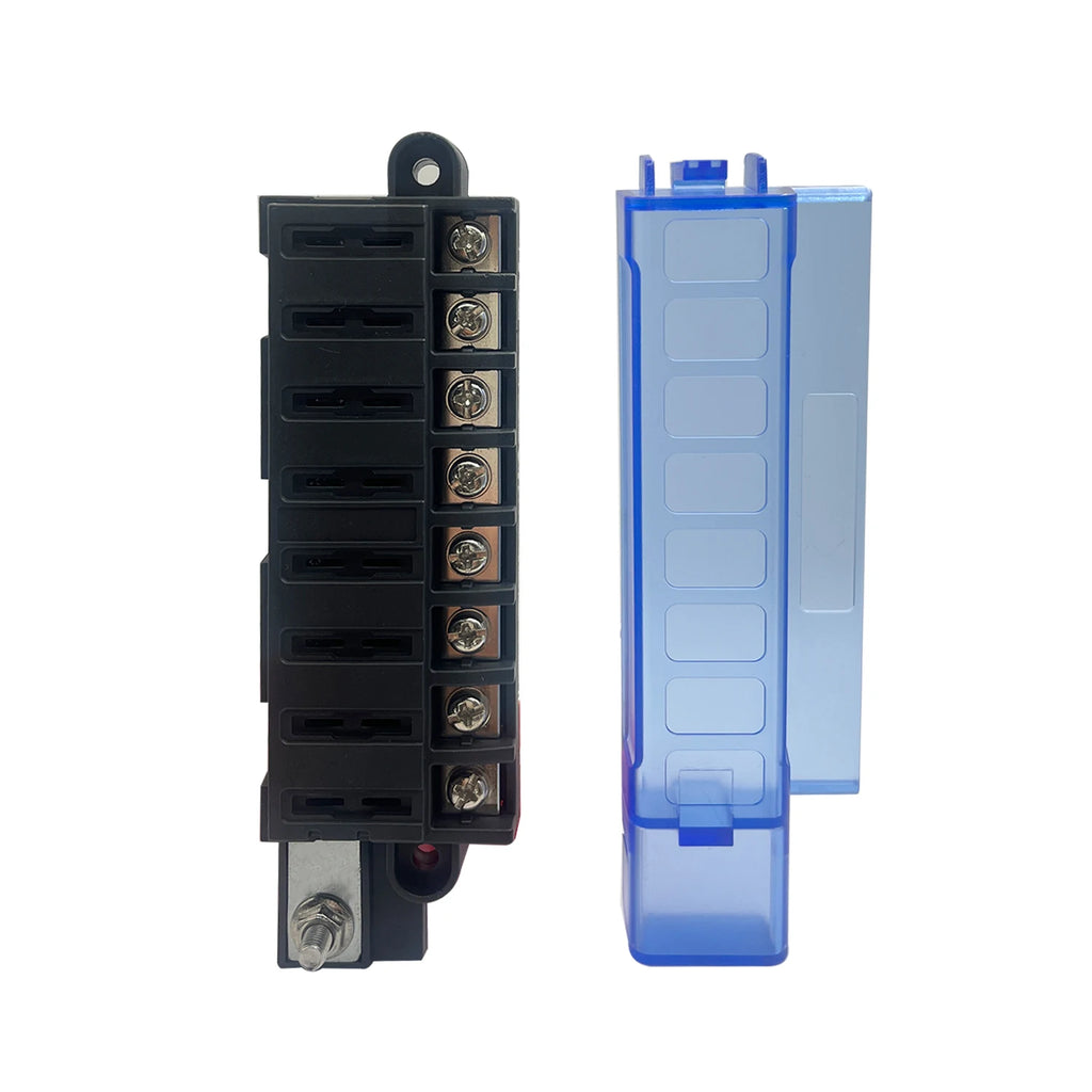 4/6/8 Ways Circuit Fuse Block #5045 ST Blade Fuse Box with Cover for Car Boat Marine