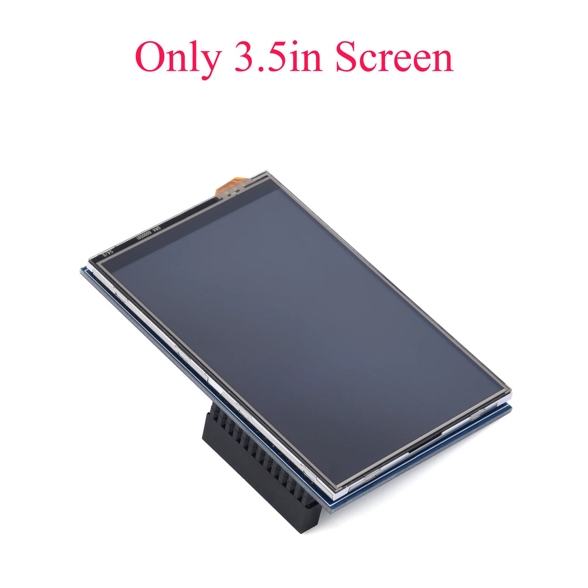 Metal Protective Case with 3.5 Inch Screen Bracket and Active Cooler Fan for Raspberry Pi 5