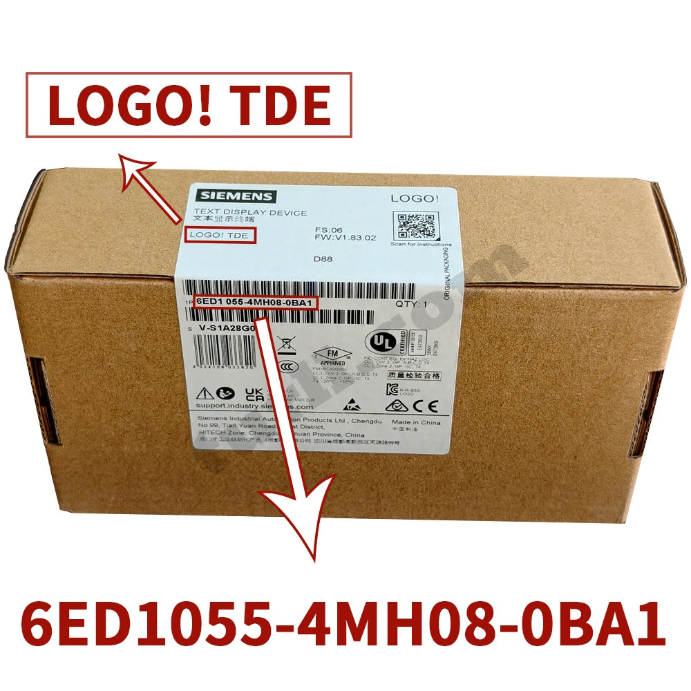SIEMENS PLC logo, 6ED1052-1MD08/1CC08/1FB08/1HB08/0BA2, 6ED1055-1FB00/1MB00/1MA00/1MM00/1NB10/1FB10-0BA2, Original Brand New