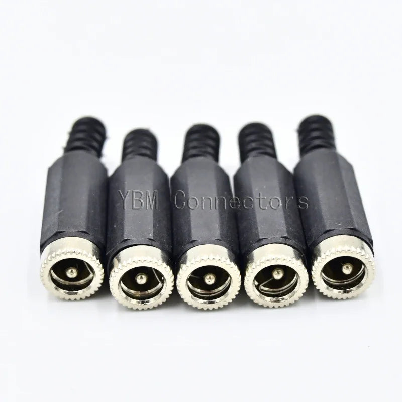 10pcs High quality DC Connector 2.5/2.1*5.5mm Power Jack DC Power Conector 5.5x2.1/5.5x2.5mm Male&Female