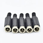 10pcs High quality DC Connector 2.5/2.1*5.5mm Power Jack DC Power Conector 5.5x2.1/5.5x2.5mm Male&Female