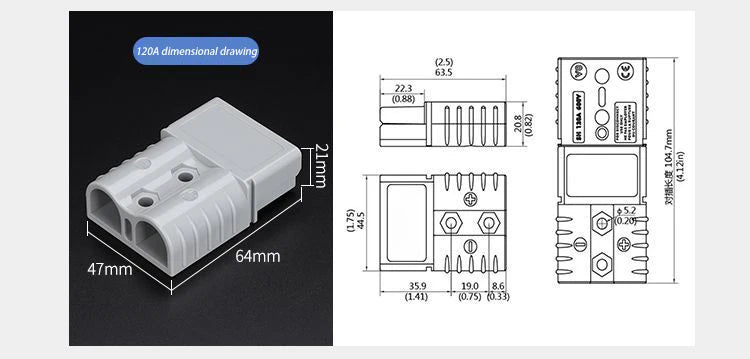 50A 120A 175A 350A (1pc) quick plug battery charging connector for DC power tool motorcycles  plug connector