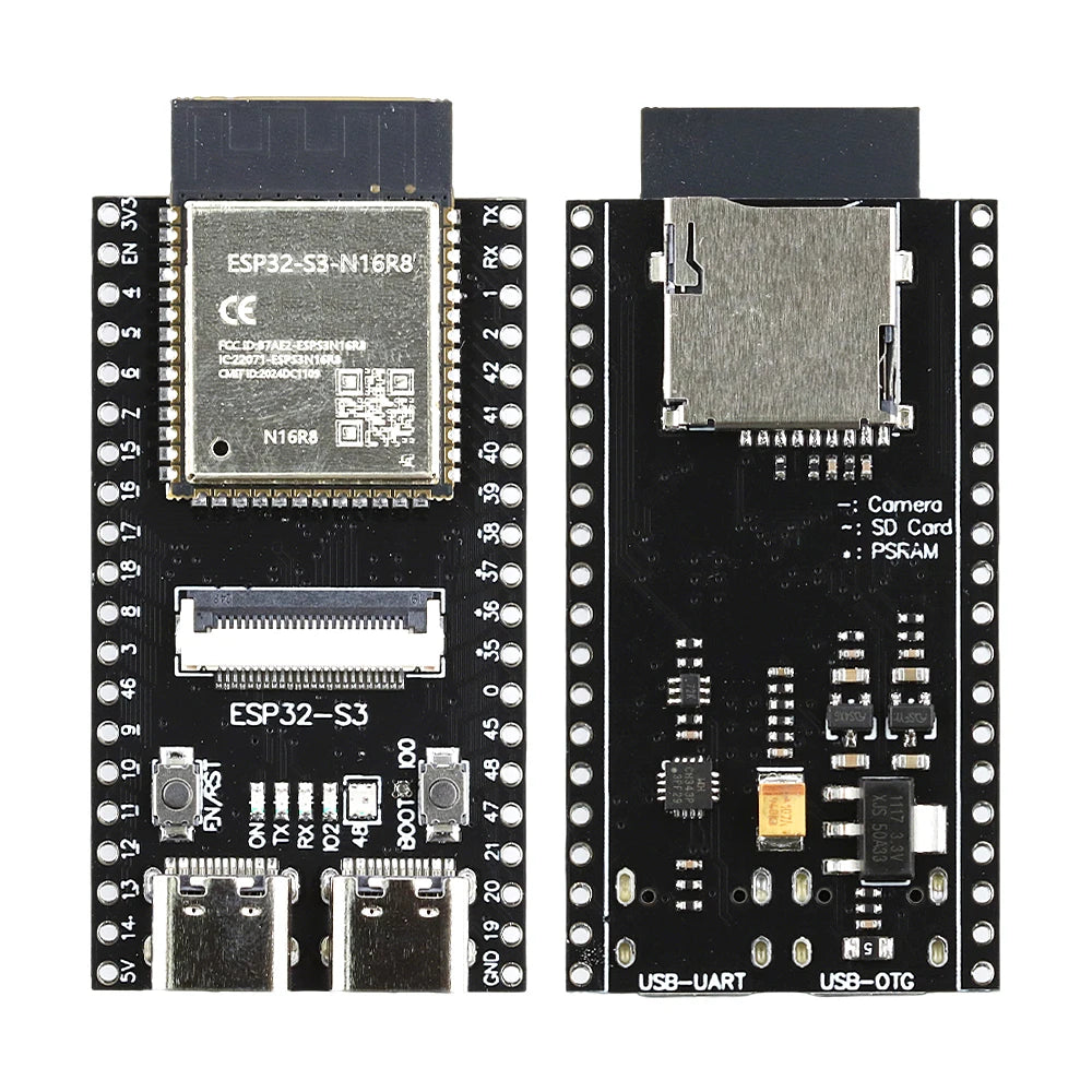 ESP32-S3 WROOM N16R8 Development Board 2.4G Wifi BT Camera Module OV2640 OV5640 ESP32 S3 N16R8 CAM 8MB PSRAM 16MB FLASH