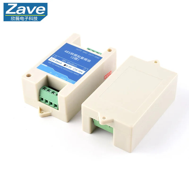 Analog Acquisition Module 4-20mA 0-5V 10V to RS485 Transmitter Modbus Wide Voltage High Precision AD