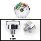 Air Mini Micro Pressure Gauge Manometre Manometer | Thread 1/8BSP(G1/8) 1/8NPT M10 M8 | 30PSI 300PSI 5000PSI 6000PSI 350BAR
