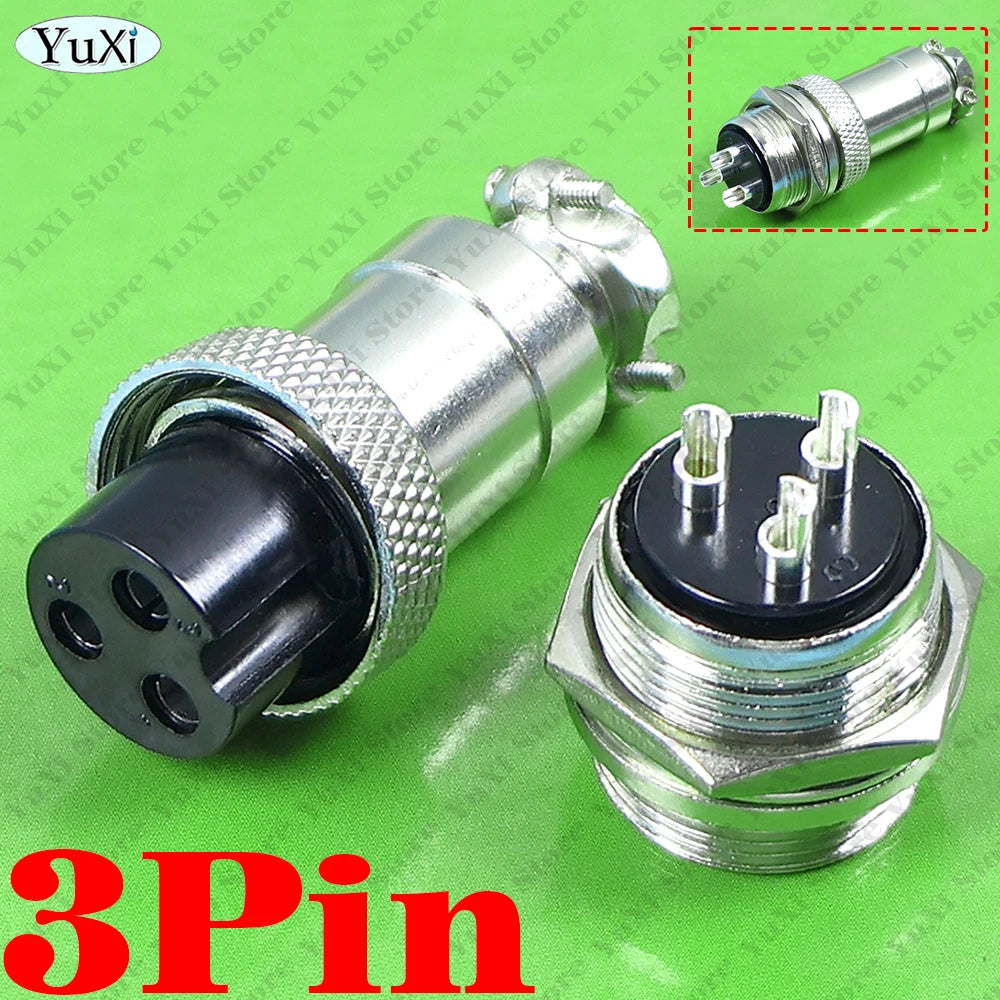 1-10Pcs GX20 Aviation Connector 2/3/4/5/6/7/8/9/10/12P Fixed Terminal Block Mobile Docking Type Cable Wire Connector Female Male