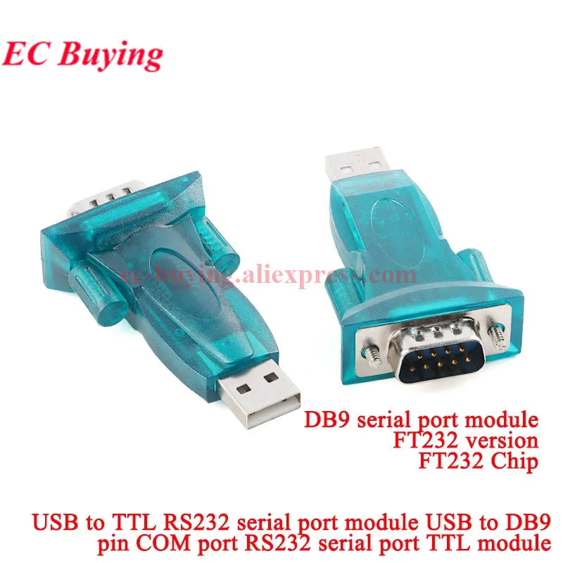 USB to RS232 COM Serial Port RS-232 9 Pin DB9 Data Cable 340 Convertor PDA FT232 PL2303 With Female Adapter WIN10 Windows 8 XP