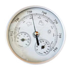 Metal 3 in 1 Barometer Weather Station for Indoor and Outdoor Use Barometer Thermometer Hygrometer with Round Frame