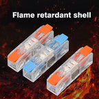 Wiring Terminal Quick Press Type Electrical Docking 2-12 Pin Screw Fixing Compact Wire Connector Push-in Type Terminal Block