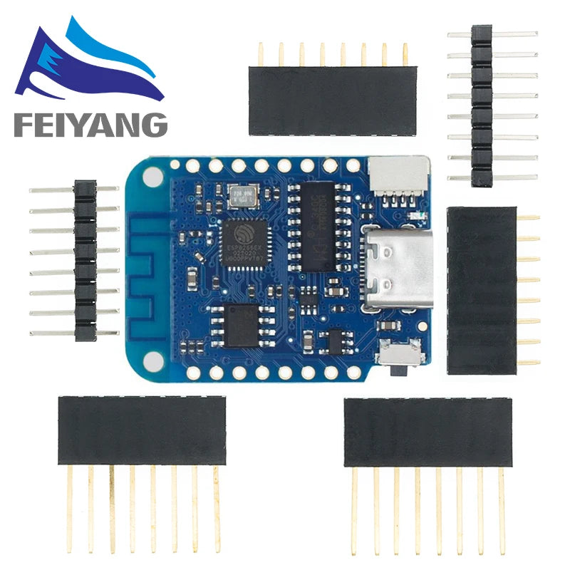WeMos D1 Mini Pro V3.0 NodeMcu 4MB/16MB bytes Lua WIFI Internet of Things Development board based ESP8266 CH340G Nodemcu V2