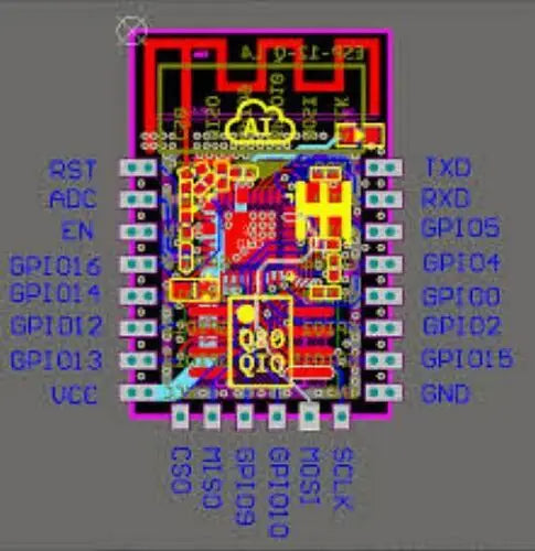 Esp8266 Serial Port Module Wifi Esp-12e 12f 12s Serial Port Module Internet of Things Development
