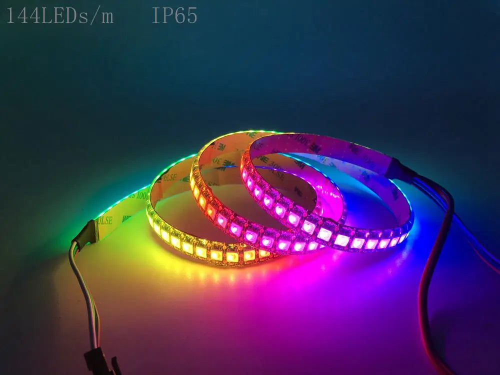 DC5V SK6812 RGBW(Similar WS2812B) 4 In 1 Led Strip 30/60/144 Leds/m Individual Addressable Led Light Black /White PCB IP30/65/67
