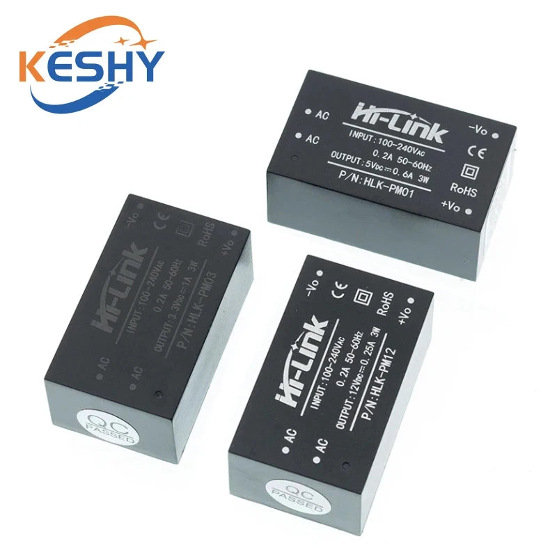 HLK-PM01 HLK-PM03 HLK-PM12 AC-DC 220V to 5V/3.3V/12V Mini Power Supply Module Intelligent Household Switch HLK-5M05