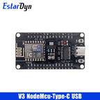 ESP8266 ESP-12E NodeMCU V2 V3 Development Board with CH340/CP2102 USB for IoT Smart Home MicroPython WiFi Control
