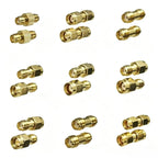 1pcs ConnSMA RP-SMA Adapter Set SMA Male/Female to RP-SMA Male/Female RF Coaxial Connector Brass 50 Ohm for WiFi Router