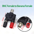 1PCS BNC to Banana Adapter BNC To Two Dual 4mm Banana Male Plug & Female Jack RF Coaxial Connector 3Way Splitter Test Converter