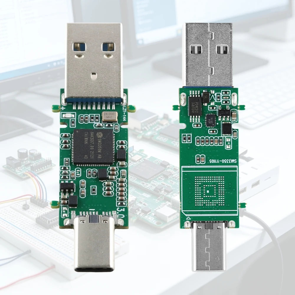 SM3350 USB Main Control Board Module UFS BGA153 USB3.1 Type-C Dual Interface Flash Drive Storage Module DIY Soldering Project