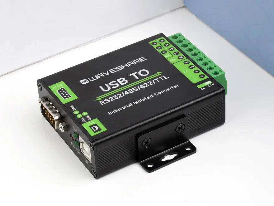 FT232RNL USB TO RS232/485/422/TTL Interface Converter Industrial Isolation Aluminium Case Support Mac Linux Android Windows
