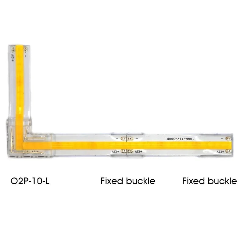 COB Led Strip Connector Light Strip Wire Connectors 2 3 4 Pin L-shaped For 5 8 10mm Width PCB Single Color RGB CCT Strip