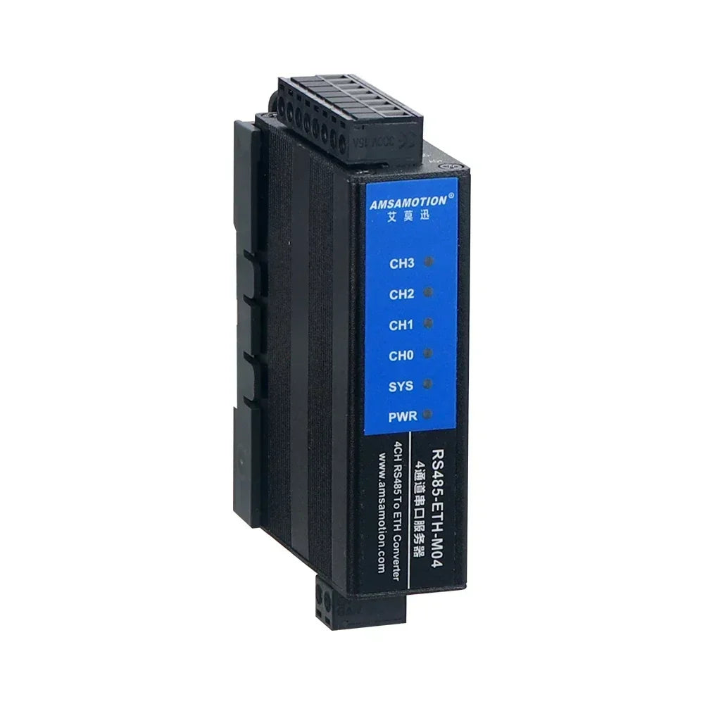 Din Rail RS232 RS485 RS422 to Ethernet Serial Server Module ETH Converter IOT 232-485-422-ETH Signal RTU to Modbus TCP Network