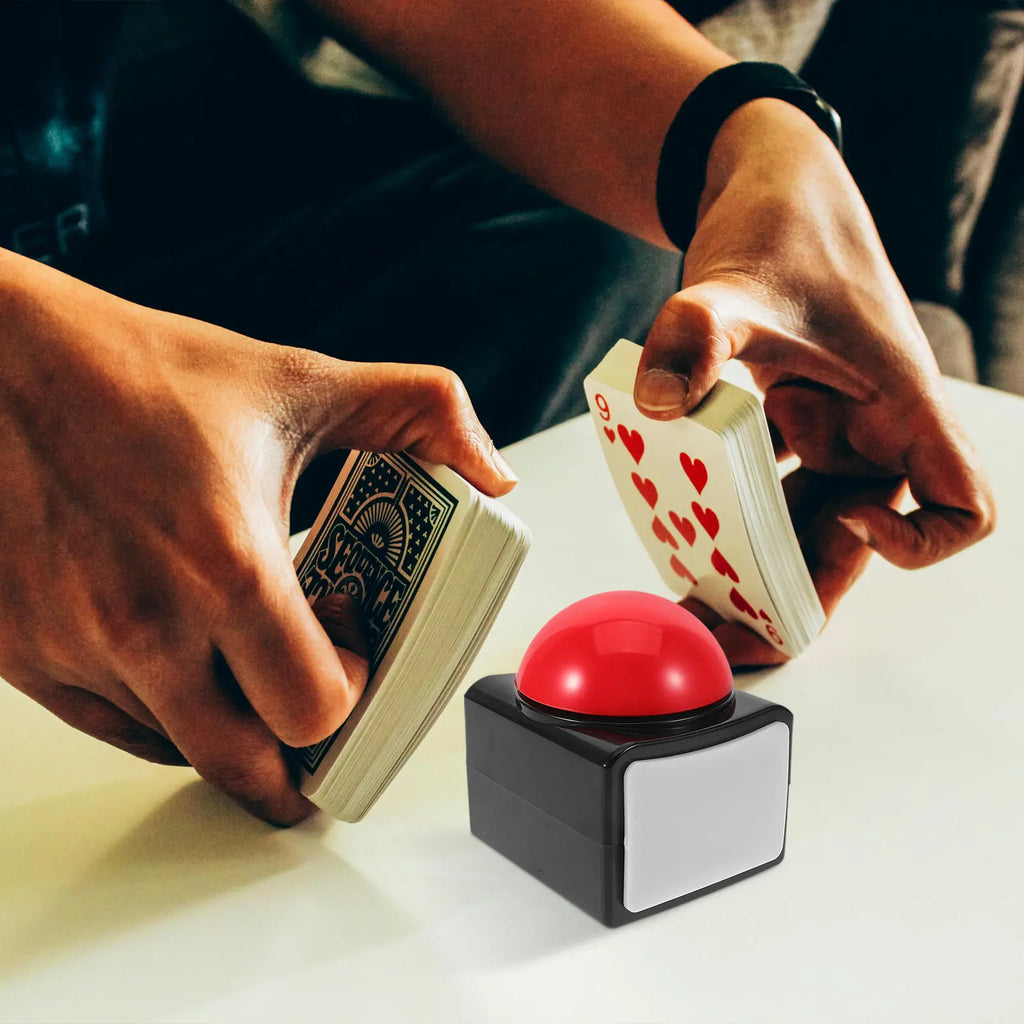 Show Buzzer Answer Button with Lights Sound High Efficiency Response Easy for Classroom Quiz Trivia Party Game Fun