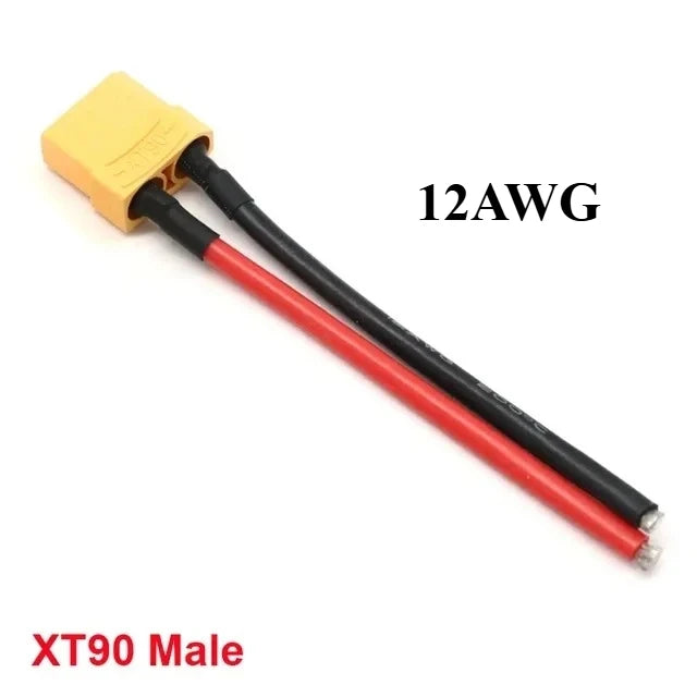 Xt60 Xt30 T Xt90 Mpx Plug Connector Male / Female Connector Plug With 12/14 /16awg Silicone Wire 100mm For Rc Battery Cable