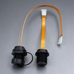 Type-C Threaded FPC Waterproof Plug Snap On Data Connector Industrial Grade USB 3.1 Type C Socket with 10CM/20CM Cable IP68
