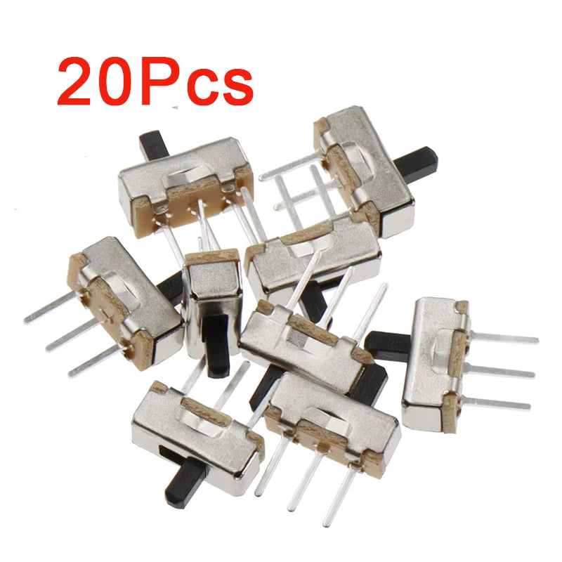 20PCS Toggle Switch SS12D00 DIP Slide Switch 3Pins SS12D00G3 The Power Switch Hand Shank