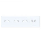 TAWOIA 1/2/3 Gang Touch Switch Double Light Switch Triple Sensor Switch 1Way EU Standard Glass Panel Blue backlight White Series