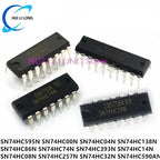 10Pcs SN74HC595N 74HC595N 74HC595 DIP-16Pins SN74HC257N 74HC257 SN74HC393N 74HC393 SN74HC590AN SN74HC590N 74HC590N SN74HC191N
