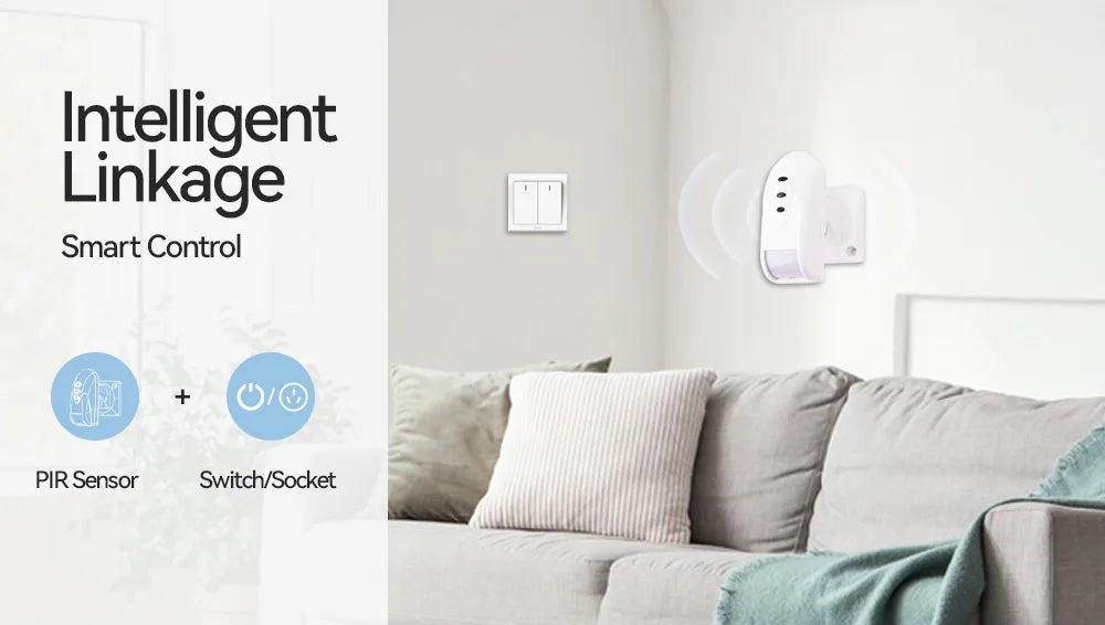Meian Wired PIR Motion Sensor, Infrared Alarm Detector, Human Body Presence Sensor, Smart Home Security, Work with Alarm Host
