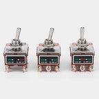 High Current Toggle Switch 2/3/4/6/8/9/12Pin Self Reset/Self-locking Switch Copper Pin 32A 250VAC Push Button Switch