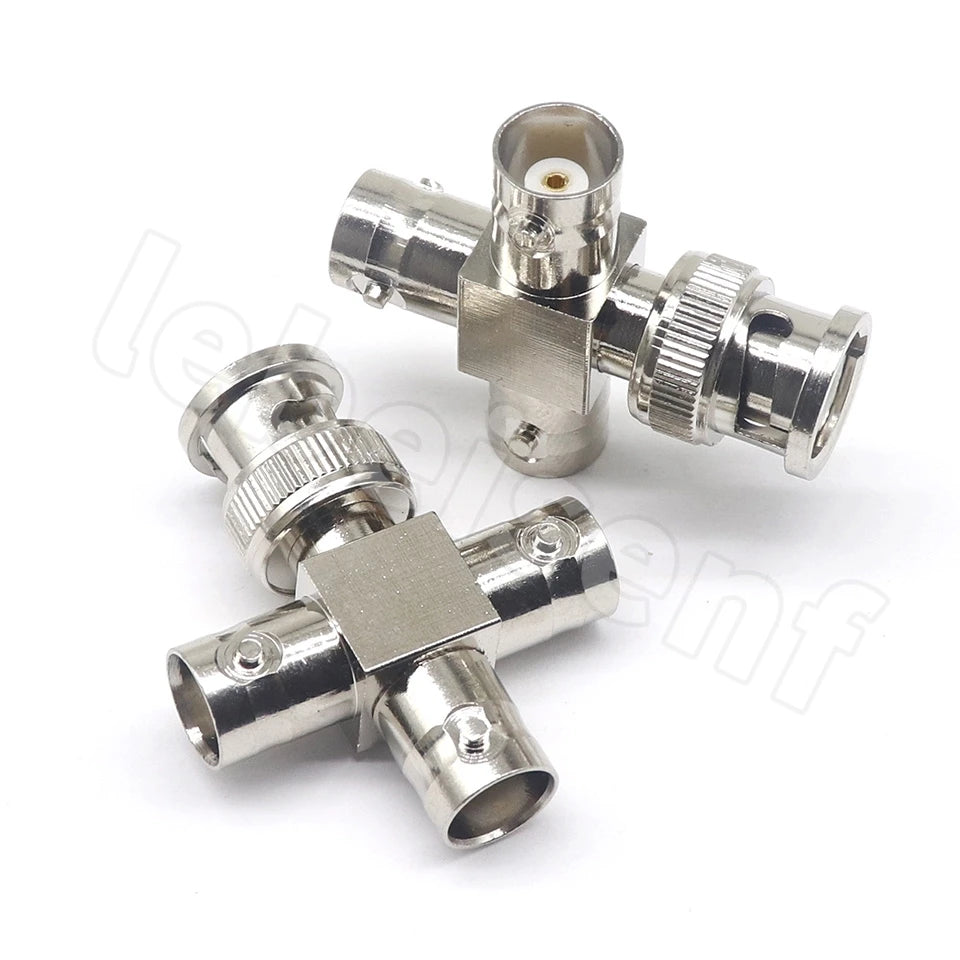 BNC-JKK BNC one male two All copper radio frequency coaxial monitoring adapter female two female one male three-way head