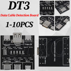 DT3 Data Cable Detection Board Type-C Micro USB C Cable Tester Short Circuit On Off Switching Diagnose Tool for iOS Android