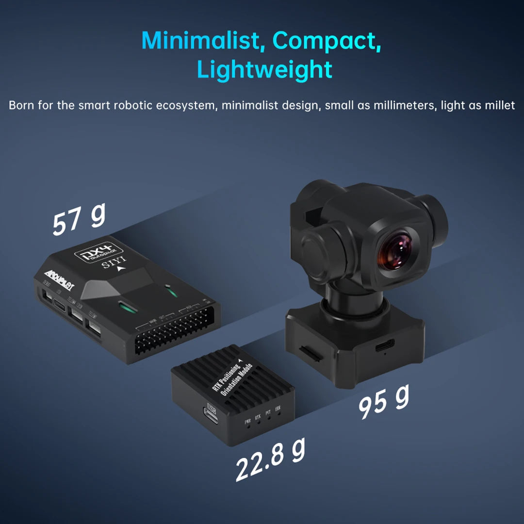 SIYI RTK Positioning and Orientation Module with RM3100 Industrial Magnetic Compass Single-Module Dual-Antenna Orientation