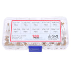 100pcs 10values x 10pcs 16V Tantalum Capacitor Assortment Kit 1uF 2.2uF 3.3uF 4.7uF 10uF 15uF 22uF 33uF 47uF 100uF