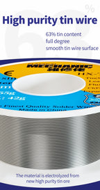 MECHANIC OFFICIAL HX-T100 55G High Purit Low Melting Point Fine Solder Wire Rosin Core 0.2mm-1.2mm For Mobile Phone Repair