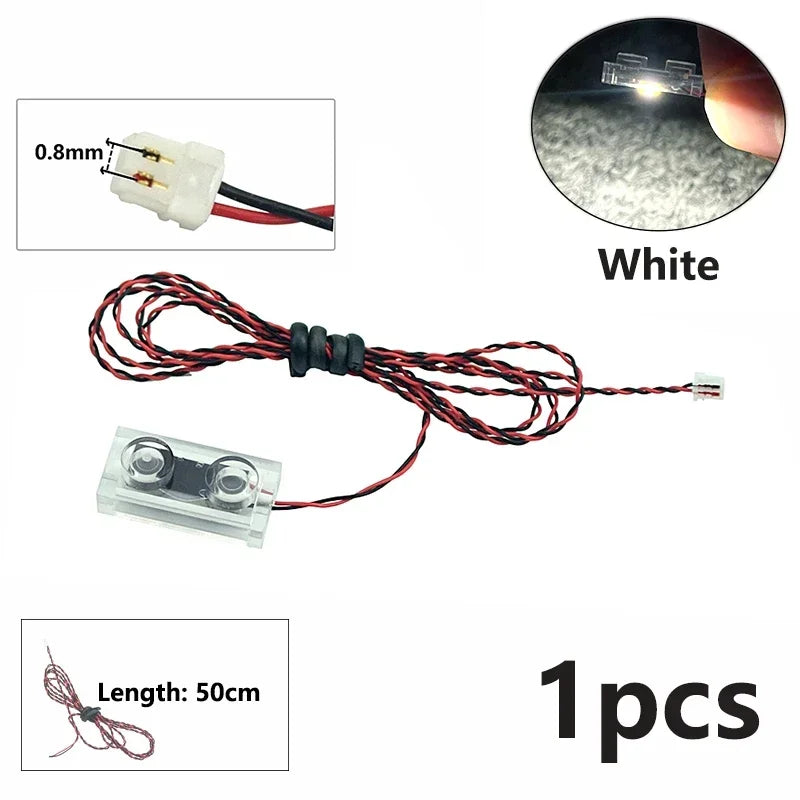 DIY 0.8mm Pin 1x1 1x2 1x4 Length 50cm SMD LED 2835  Remote Control Building Block Flash Lamp City Street Light Bricks