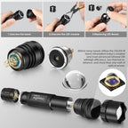 UniqueFire Small IR850nm 940nm Infrared Tactical Hunting LED Flashlight 3 Modes Zoomable Torch for Coyote Hog Predator Varmint