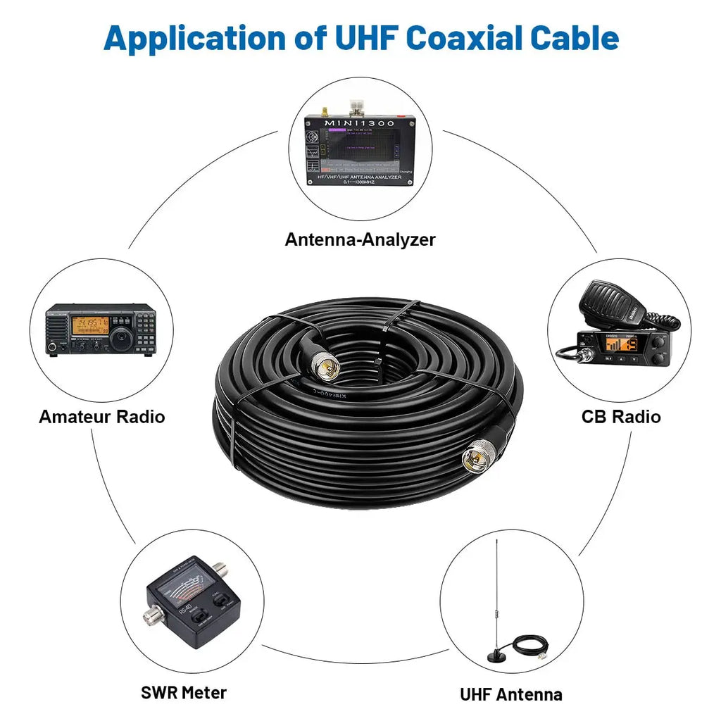 Coaxial LMR400 Cable N to N/ SMA/RP-SMA Male Female Connector Crimp 50 ohm RF LMR-400 Pigtail Antenna Radio Cable
