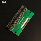 1pcs 4P-- 80P 0.5mm Pitch Connector SMT Adapter to 2.54mm 1.00 Inch Hole FPC FFC Cable Welded Board + Double Row Straight Pin