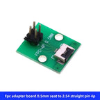FPC/FFC Adapter Board with Soldered Pin Header, 0.5mm Connector to Straight 2.54mm Pin Header, Adapter Socket 4/6/12/24/40-80P