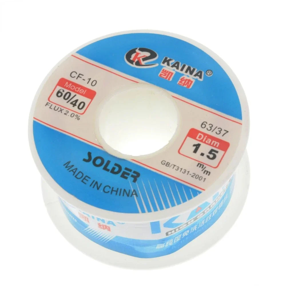 Solder Wire Tin 0.5/0.6/0.8/1.0/1.2/1.5/2.0mm Roll Clean Rosin Welding Core Soldering Wire Flux Reel Tube CF-10